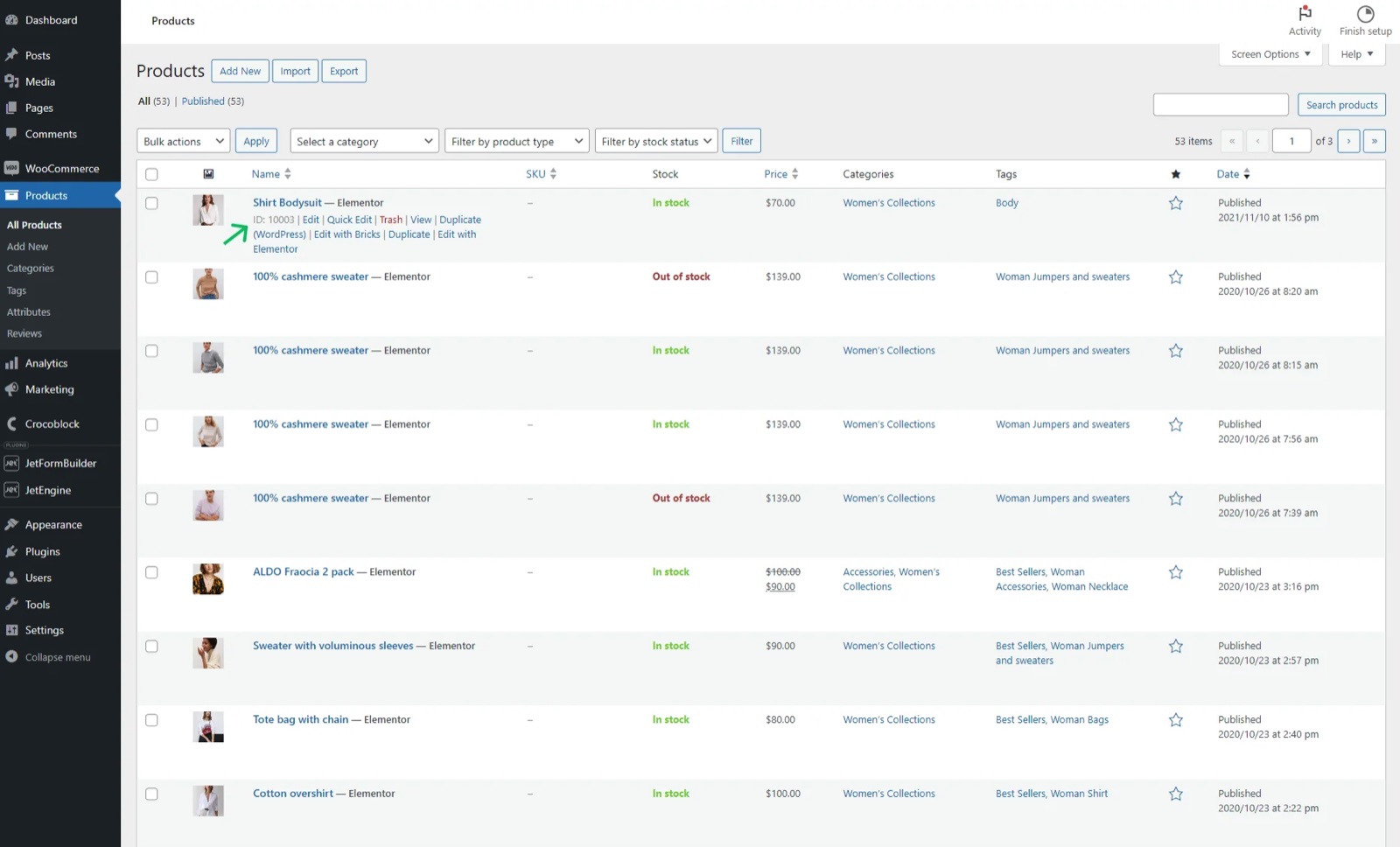 WooCommerce - panel ZYNQ